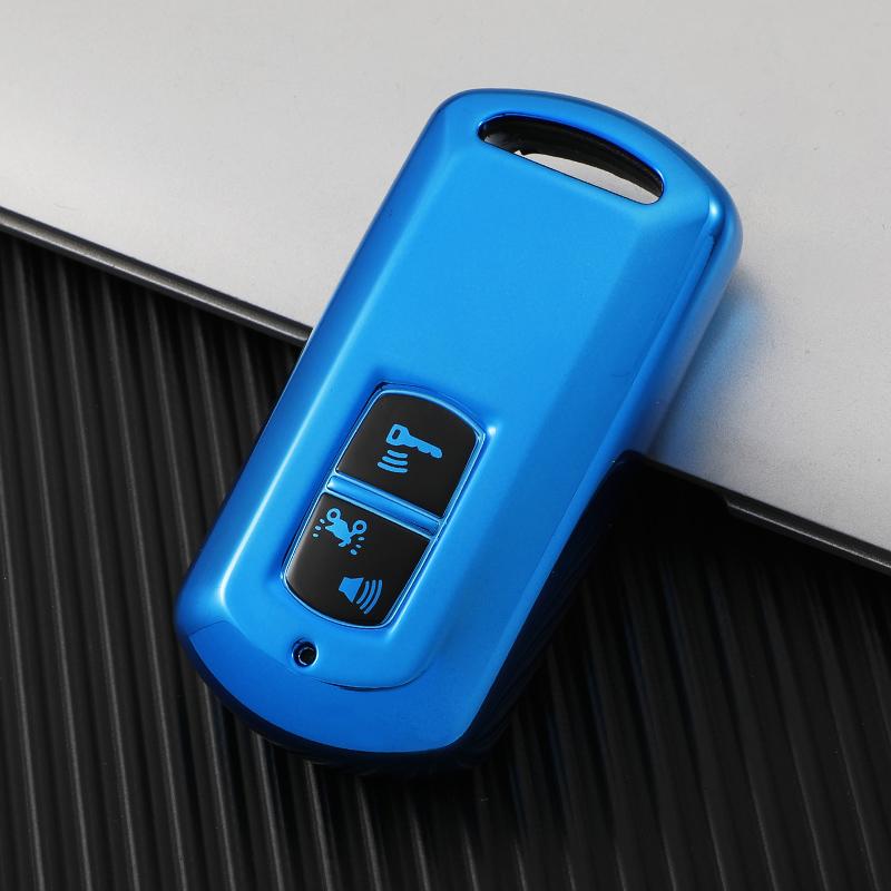 2 Bottons Tpu Motorcycle Key Case Fob Cover Shell Keychian for Honda VARIO PCX160 PCX150 XADV750 VISION SH350 SH300