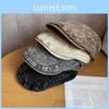 Retro Color Solid Toned Cotton Twill Cap Sunshade Casual Artistic Hats Travel