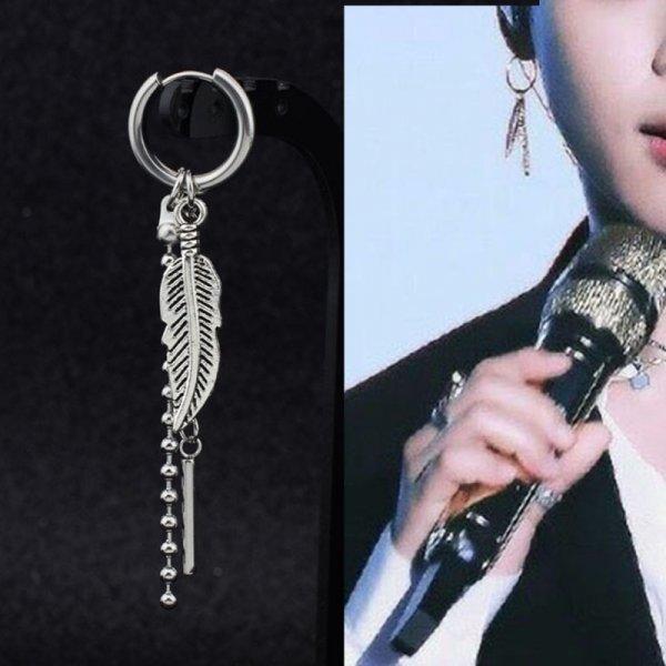1 PC Rock Hip Hop Grunge Punk Earring Unisex Stud Earring Mens Single Spike Stainless Steel Cross Dangle Earring Guys Jewelry