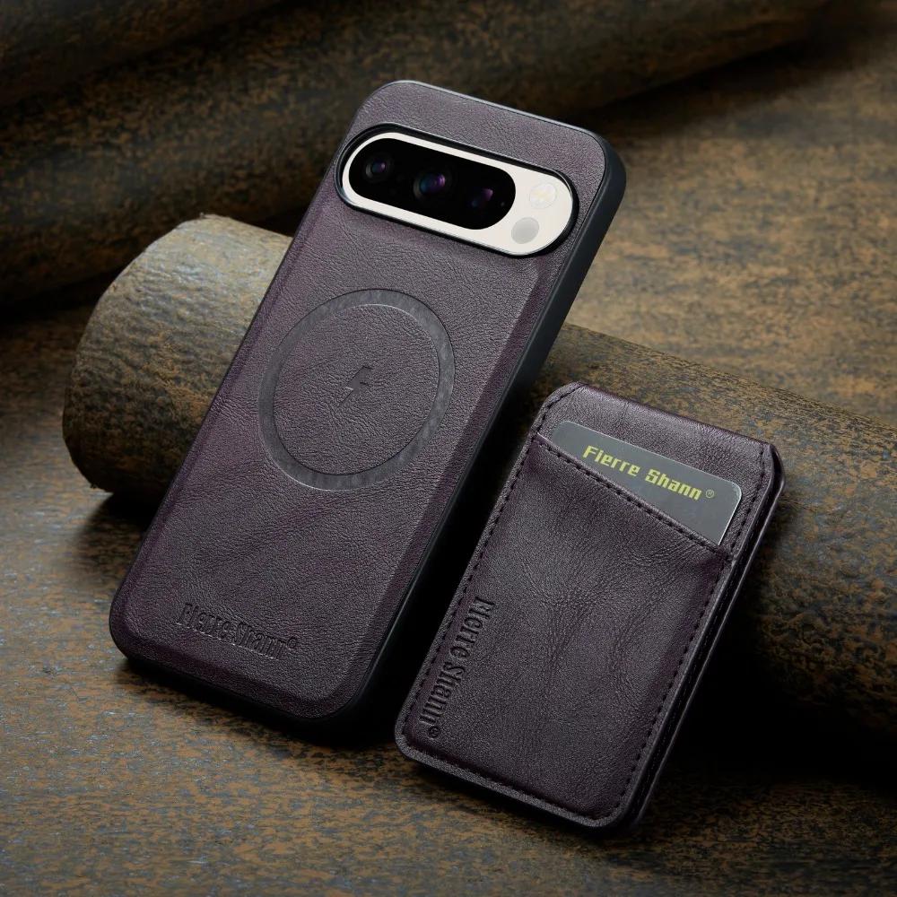 Portafoglio in Pelle 2 in 1 Staccabile per Google Pixel 9 8 7 9A 8A 7A XL Pro Custodia per Telefono Porta Carte per Copertura Magnetica Magsafe