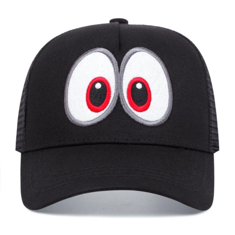 Hot Sale Unisex Big Eyes Cartoon Baseball Cap Men Women Outdoor Cap Trucker Hat