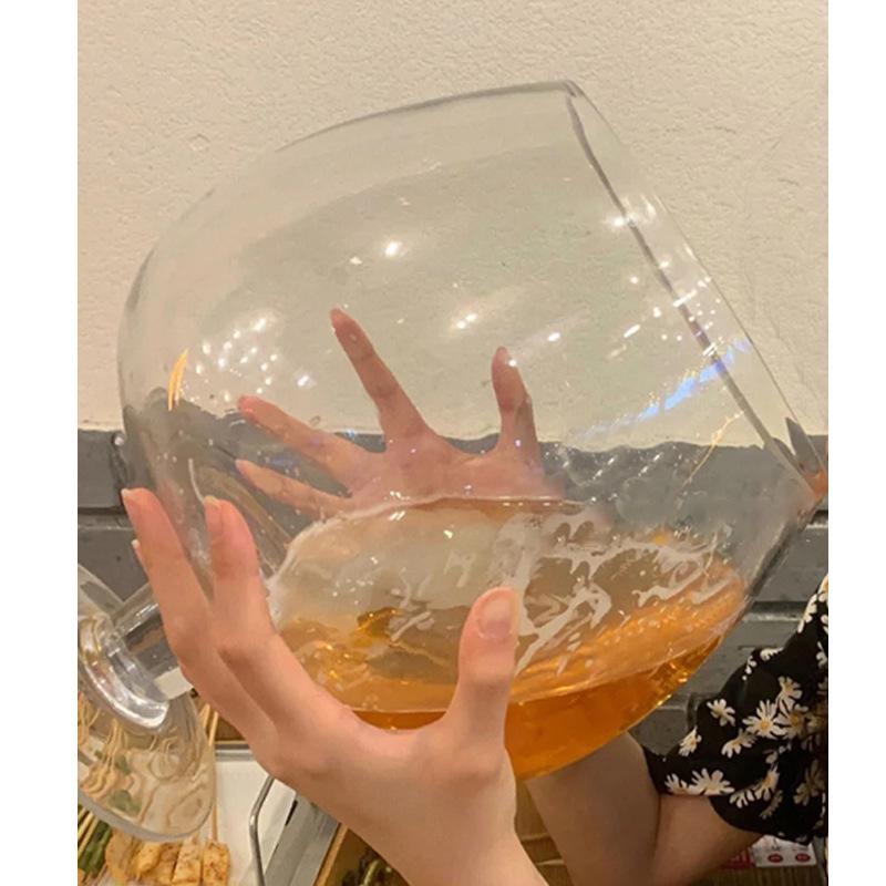 Extra großes Weinglas, riesiger Bierbecher mit großem Fassungsvermögen, Rotweinglas, Kelch, Heldenbecher