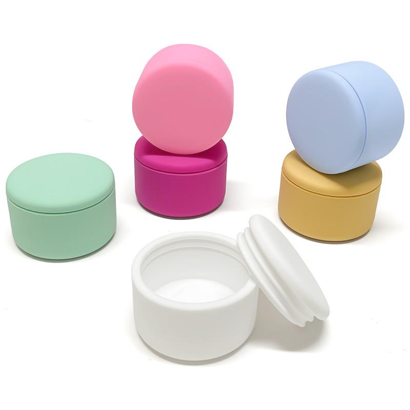 20ml Portable Silicone Travel Jar with Lid Cosmetic Face Body Hand Cream Mini Case for Jewelry Cream Powder
