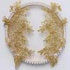 1Pair Polyester Fiber Embroidery Flower Patches DIY Handmade Floral Patches Floral Applique Lace Patch Clothing Accessories