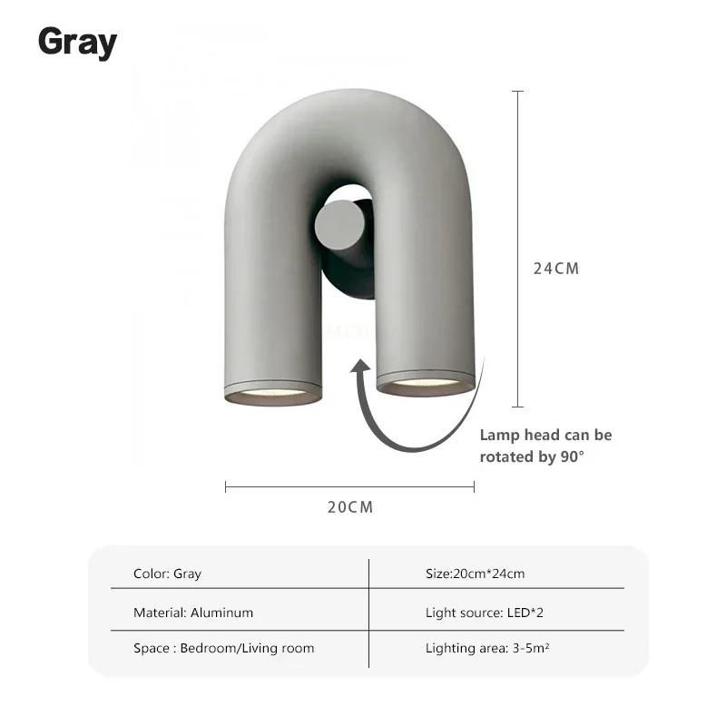 Nordischer Kreativer U-förmiger Wohnzimmer-Kronleuchter Küche Schlafzimmer Persönlichkeit Einfaches Kunstmodell Designer Dekorative Wandleuchte