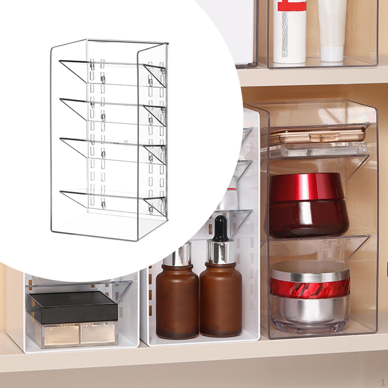 

Полка-органайзер для ванной, Хранение косметики, Декоративная современная настольная маленькая полка-витрина для 4 layers