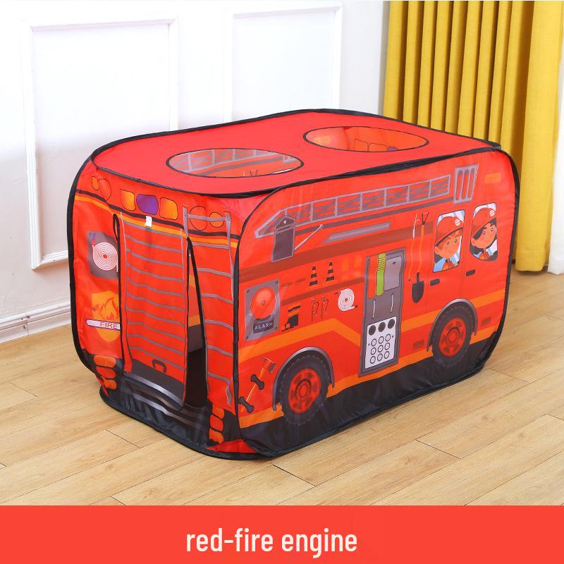 Children's Indoor Play Tent - Fire Truck & Police Car Design