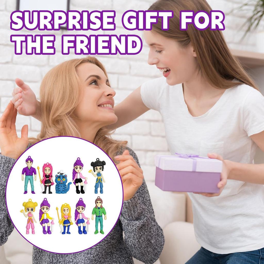 Doll Keychain Pendant Doll Accessories Exquisite Ornament 10pc