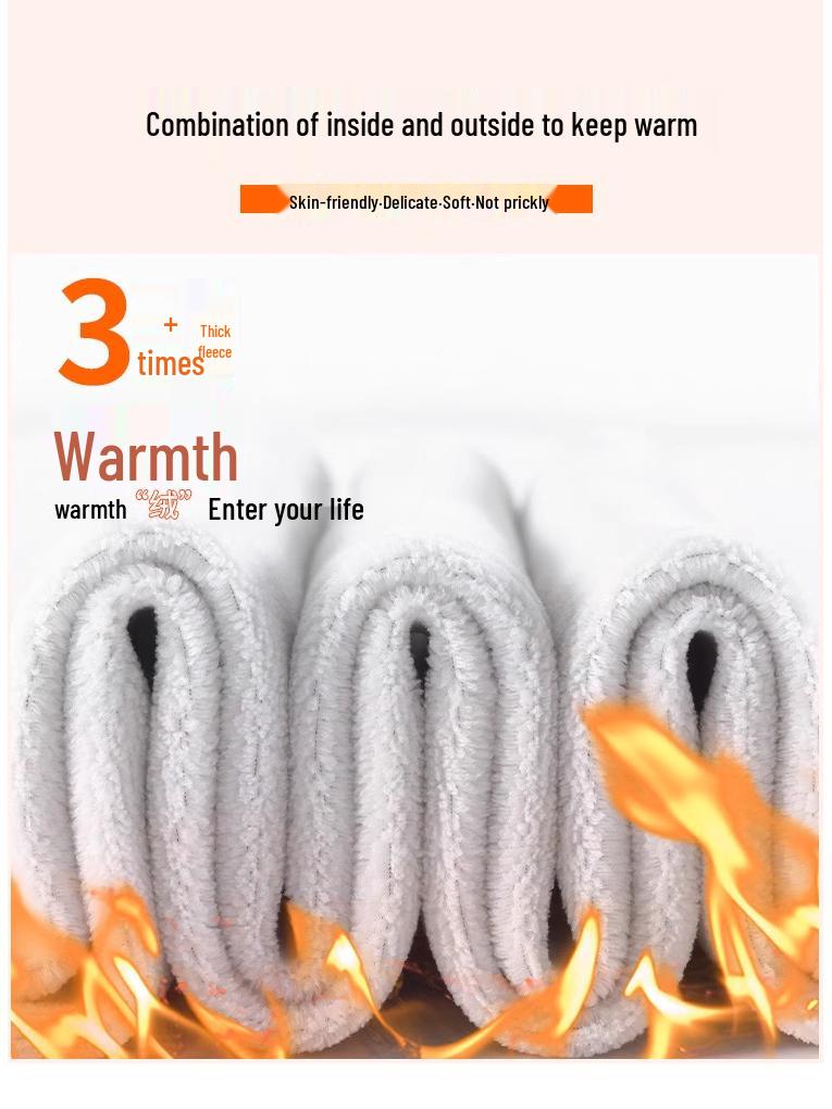 Pantaloni de trening largi cu fleece pentru femei - Toamnă/Iarnă 2024, Îngroșați, Largi, Subțiază, Picior drept, Îmbrăcăminte sport casual