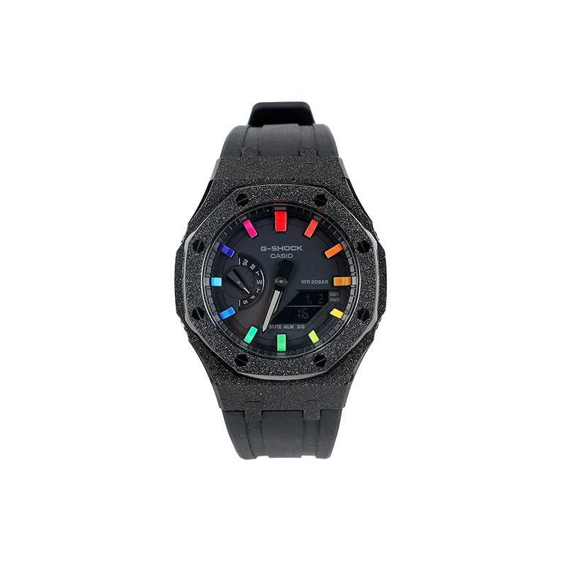CASIO Unisex 44mm Black Watch GA-2100-1A1(Watch1--) Regular Box