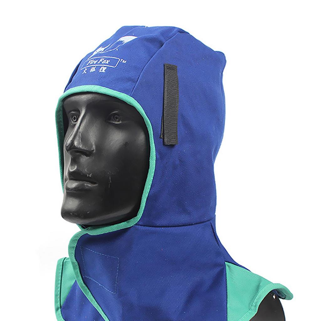 2 Pcs Flame Retardant Safety Welding Neck Head Protective Blue