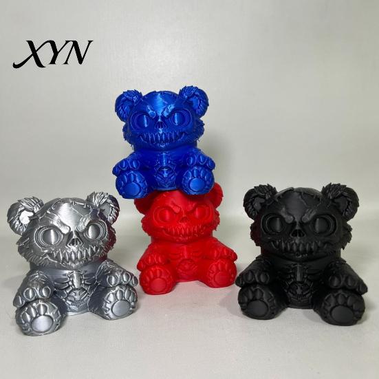 Weatherproof Trailer Dust Cover Creepy Bear Hitch Cover, 3D Printed Exhaust Cap, Towing Personalized Car Ball Cap for Truck SUV, Halloween Accessory