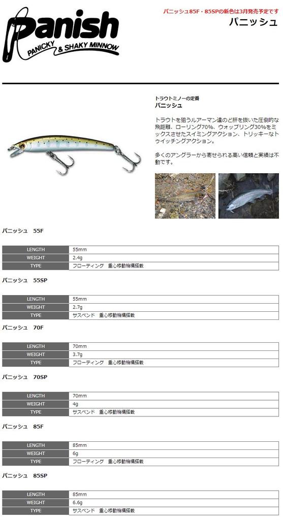 SMITH LTD Minnow Punish 85F 85mm 6g Chart Glow G Ayu Lure #41