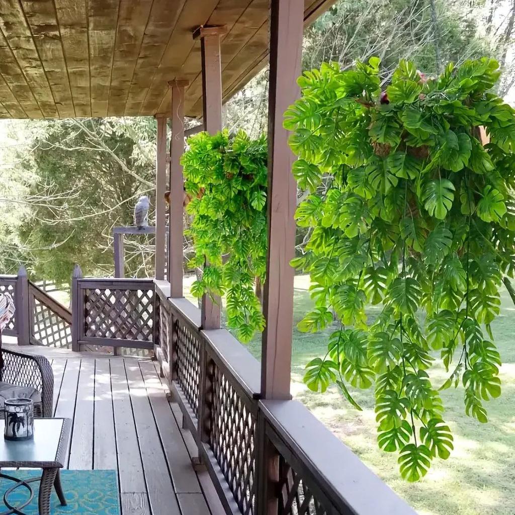 79cm Artificial Green Plants Hanging Ivy Leaves Radish Seaweed Grape Fake Flowers Vine Home Garden Wall Party Decoration