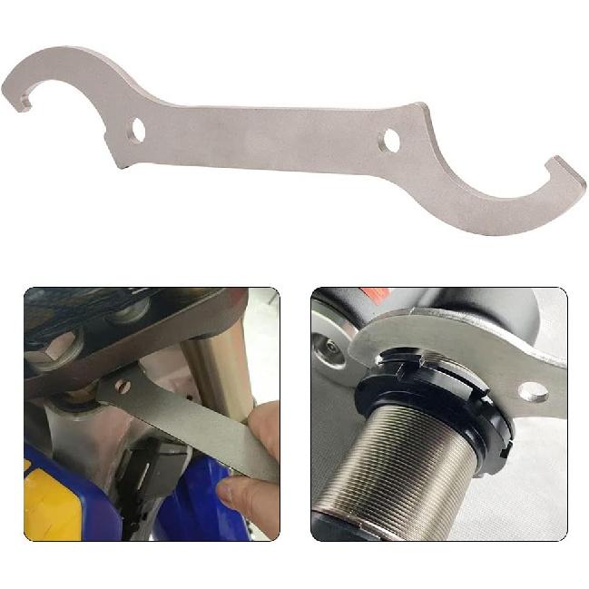 Chiave Universale per Ammortizzatore Posteriore e Piantone di Sterzo Moto Strumento di Regolazione Molla per SX SXF YZ YZF WRF CRF KX KXF RM RMZ DRZ 125-530