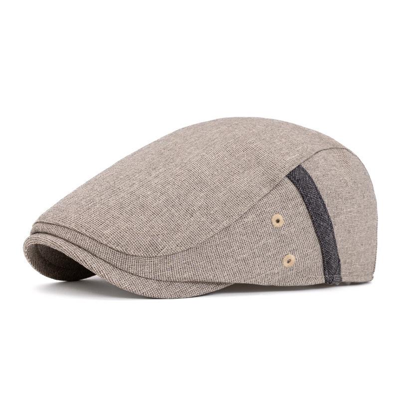 Men's Spring Summer Peaked Cap British Forward Cap Retro Beret Outdoor Sun Hat