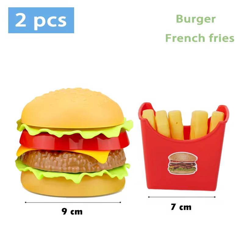 Spielzeug Kreatives Spielzeug Baby Spielzeug Essen Küche Durian Apfel Obst Dinette Schneidespiel Hamburg Pizza Kochen Rollenspiel Haus Mädchen