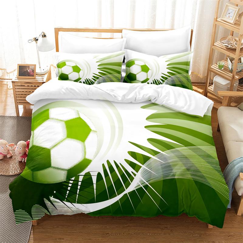 Football Bedding Boy Sports Duvet Cover Set King Size Youth Bed Comforter Set Fashion Comforter Cover Bedding Sets Bed Set