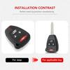 Etui na klucze silikonowe do Chrysler Voyager Pacifica 300c PT Cruiser Dodge Caliber Avenger Jeep Grand Cherokee Compass Patriot