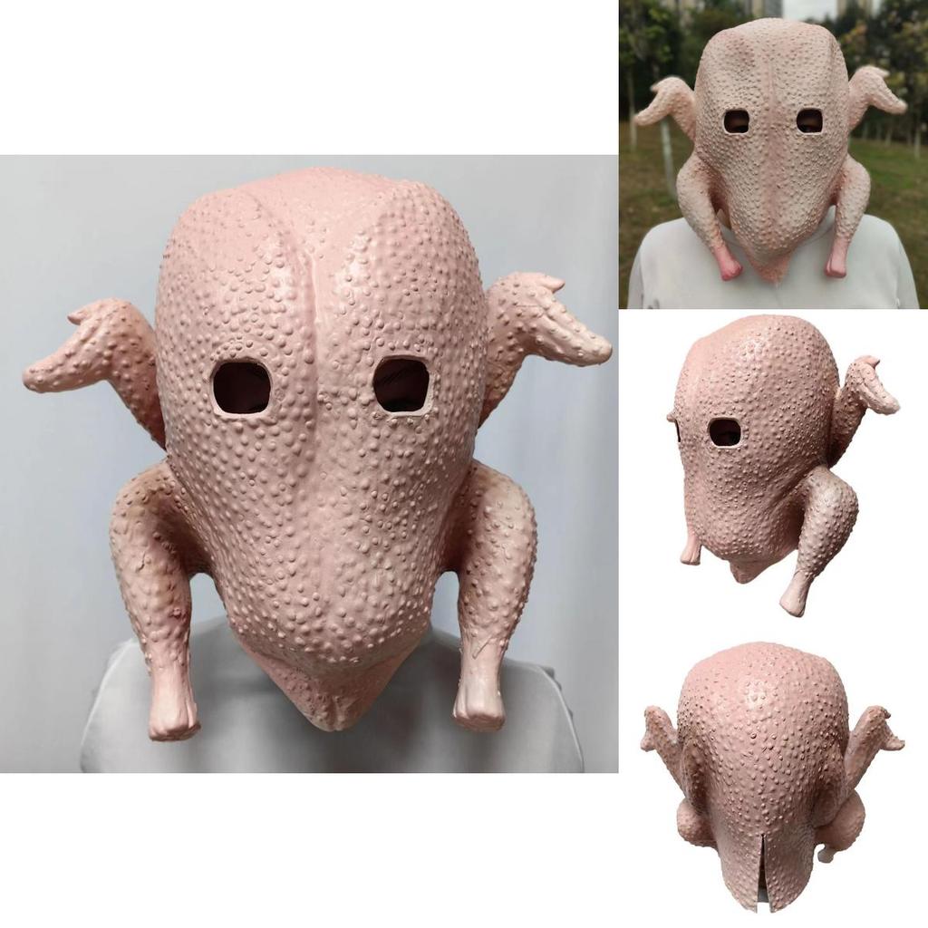 Latex Chicken Mask For Halloween And Festival Celebrations With Funny Design