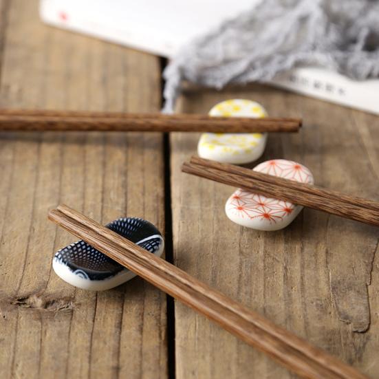 Ceramic Japanese Style Chopsticks Holder Convenience Anti-slip Chopstick Rest Stands Kitchen Tool