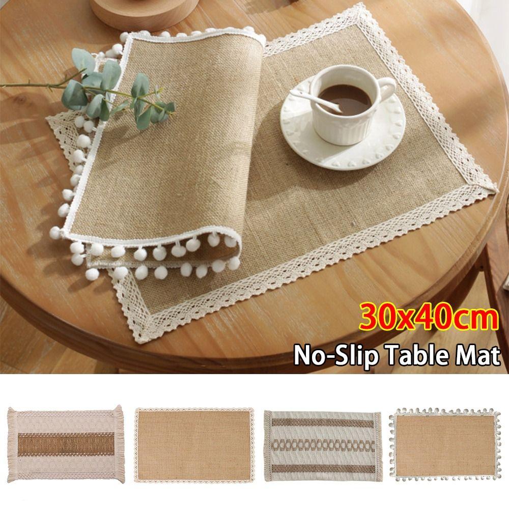 No-Slip Placemat 30x40cm Coasters New Table Mat for Party Wedding Hotel Table Decoration