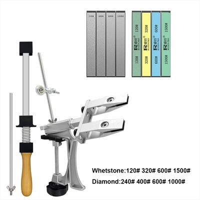 XK Fixed Angle Knife Sharpener Sharpening Stone Set Professional Knife Machine Whetstone Grinder System Diamond Kitchen Tools
