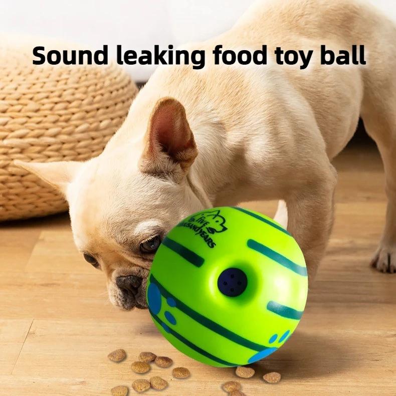 Dog Vocal Interactive Toy Leaky Food Ball Relieve Boredom Grinding Tooth Resistant Leaky Foods Toys Pet Products Supplies Rolled for Pet Dog Fun