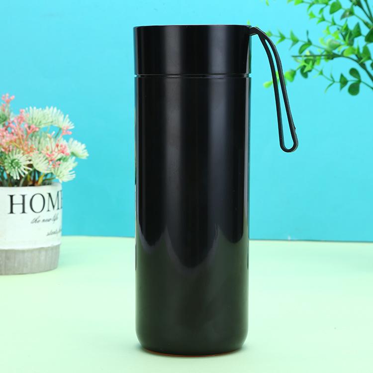 Nové jednobarevné firemní stylové vakuové termosky z nerezové oceli s potiskem loga, kancelářské dárkové kelímky.