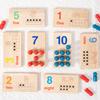 Kids Educational Wooden Counting And Math Game With Number Sticks Learning For