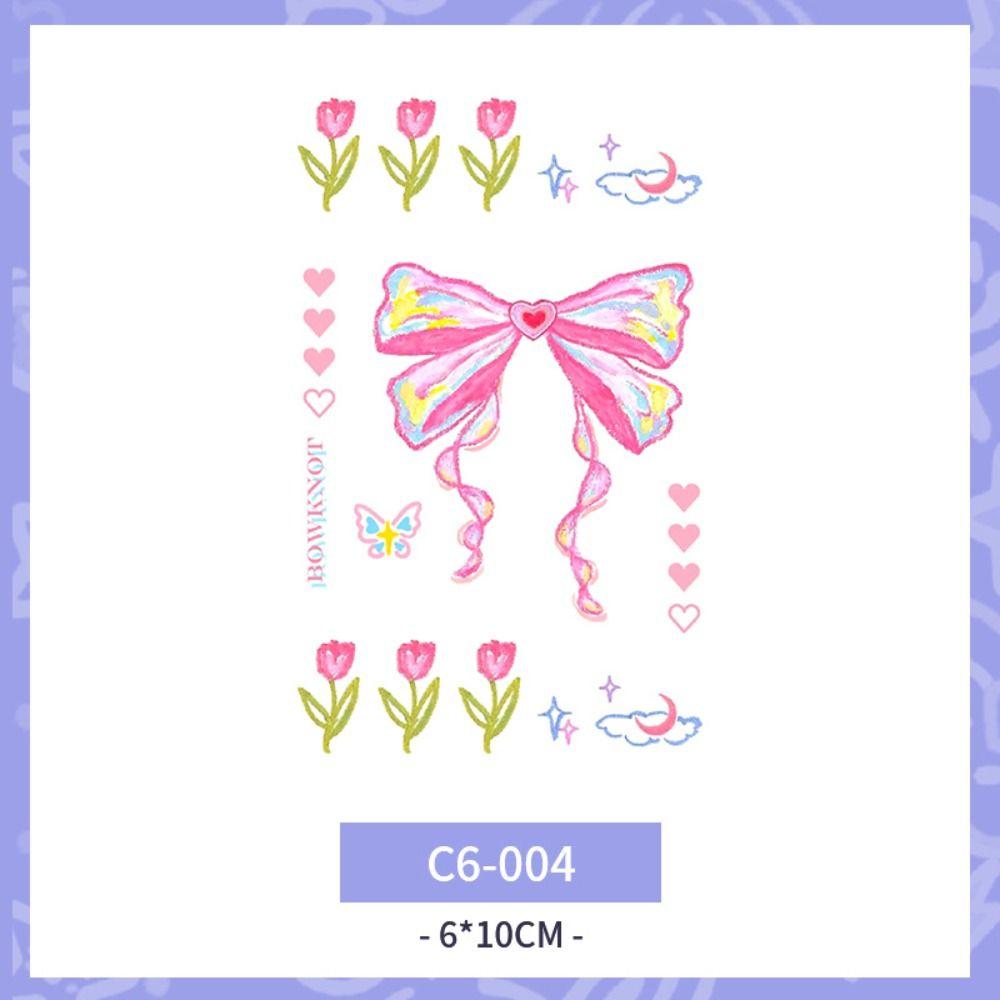 Butterfly Body Art Sticker Cloud Makeup Tattoo Decals Kawaii Temporary Tattoo Stickers  Women