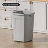 Extra Large Household Trash Bin with Lid for Kitchen, Bathroom, Hotel, or Outdoor Use
