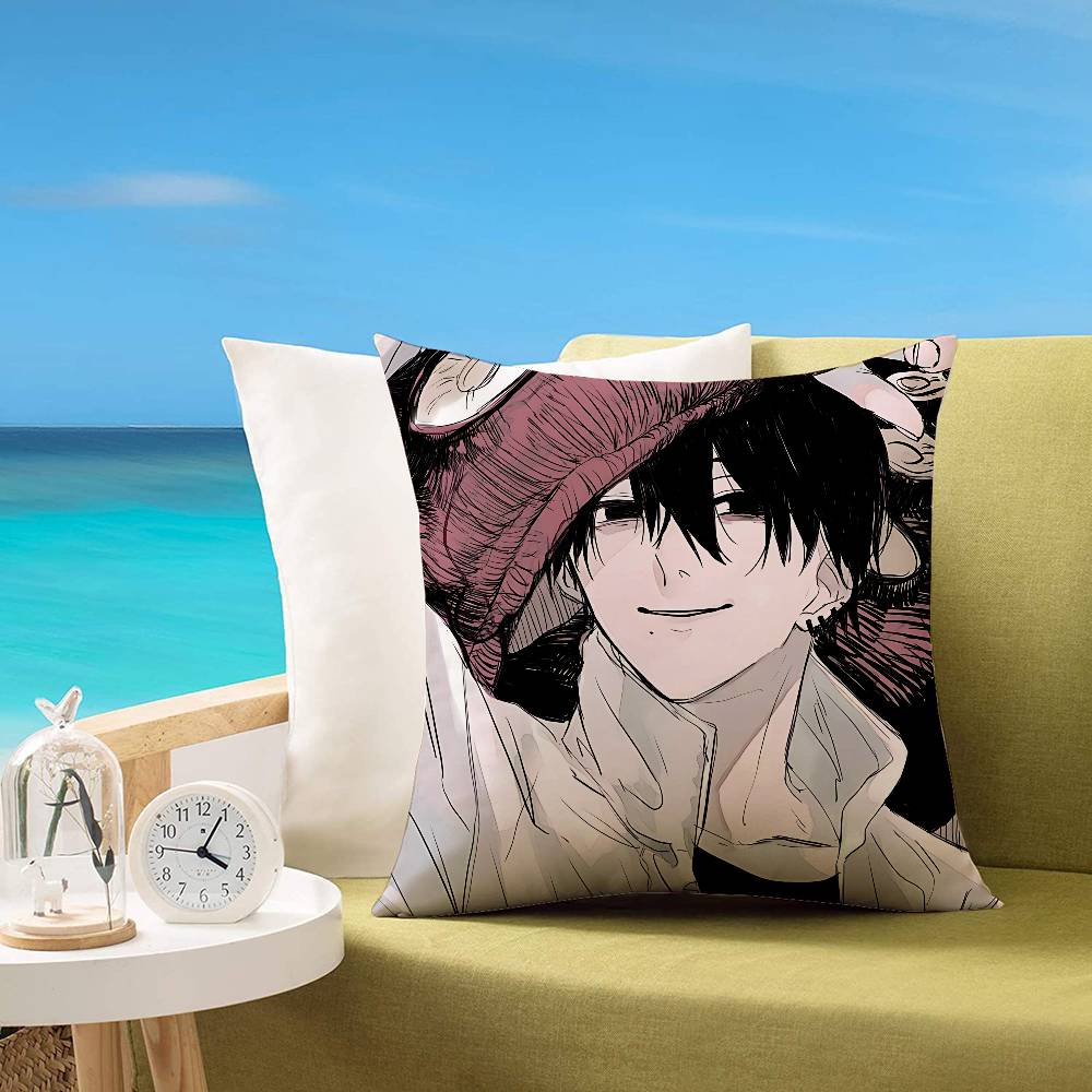 Cchainsaw Man Yoshida Cute Customizable Square Pillowcases Stylish And Soft Perfect For Beds Cars And Sofas