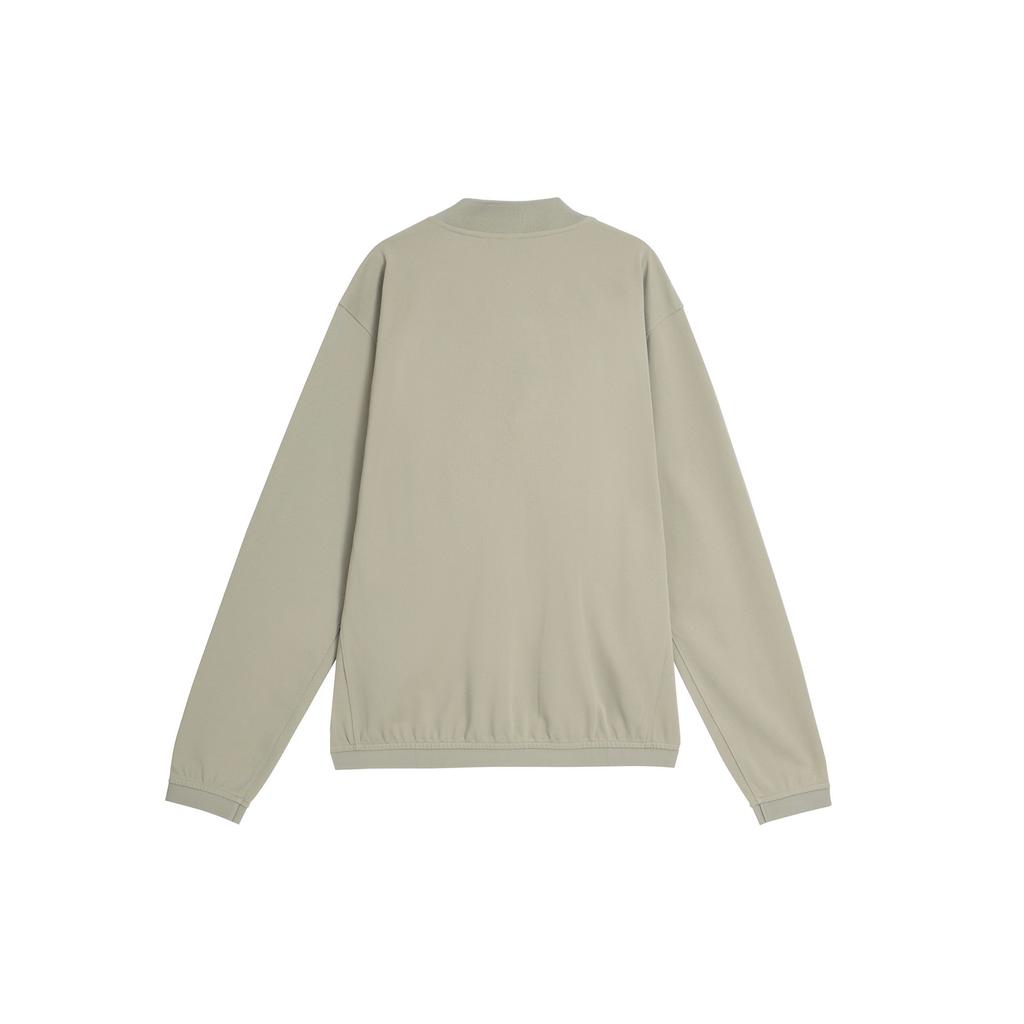 Adidas Bomber Jacket Solid Color Logo Pilot Sports Casual Jacket Men Jacket Pebble-Grey IS4956