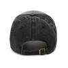Baseball caps men's and women's spring and autumn retro washed cotton embroidered letters sunshade soft top cap shark hat