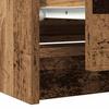 TV Cabinet In Rustic Wood Look 100 X 35 X 54 Cm Engineered Wood
