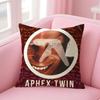 Aphex Twin Richard D James Cushion Cover Natural Linen Pillow Case DoubleSided Print Decorative Sofa Pillowcase Home Decor Gift