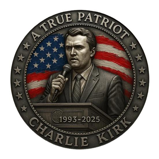 

Памятная монета Чарли Кирка Дань правде свободе Памятная монета Вдохновляющий сувенир для фанатов 5