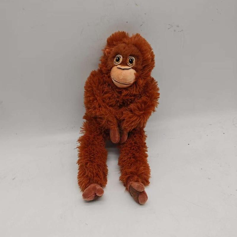 Hot Funny Orangutan Plush Toys Super Soft Stuffed Monkey Animals Plush Toys Cute Orangutan Backpack  Doll Creative Birthday Gift