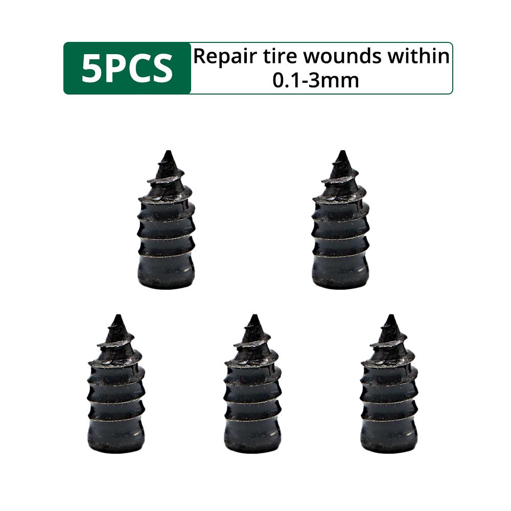 

Набор для вакуумного ремонта шин с гвоздями для мотоцикла, автомобиля, скутера, набор инструментов для ремонта бескамерных шин, бесклеевой гвоздь для ремонта шин, новый Small 5 PCS