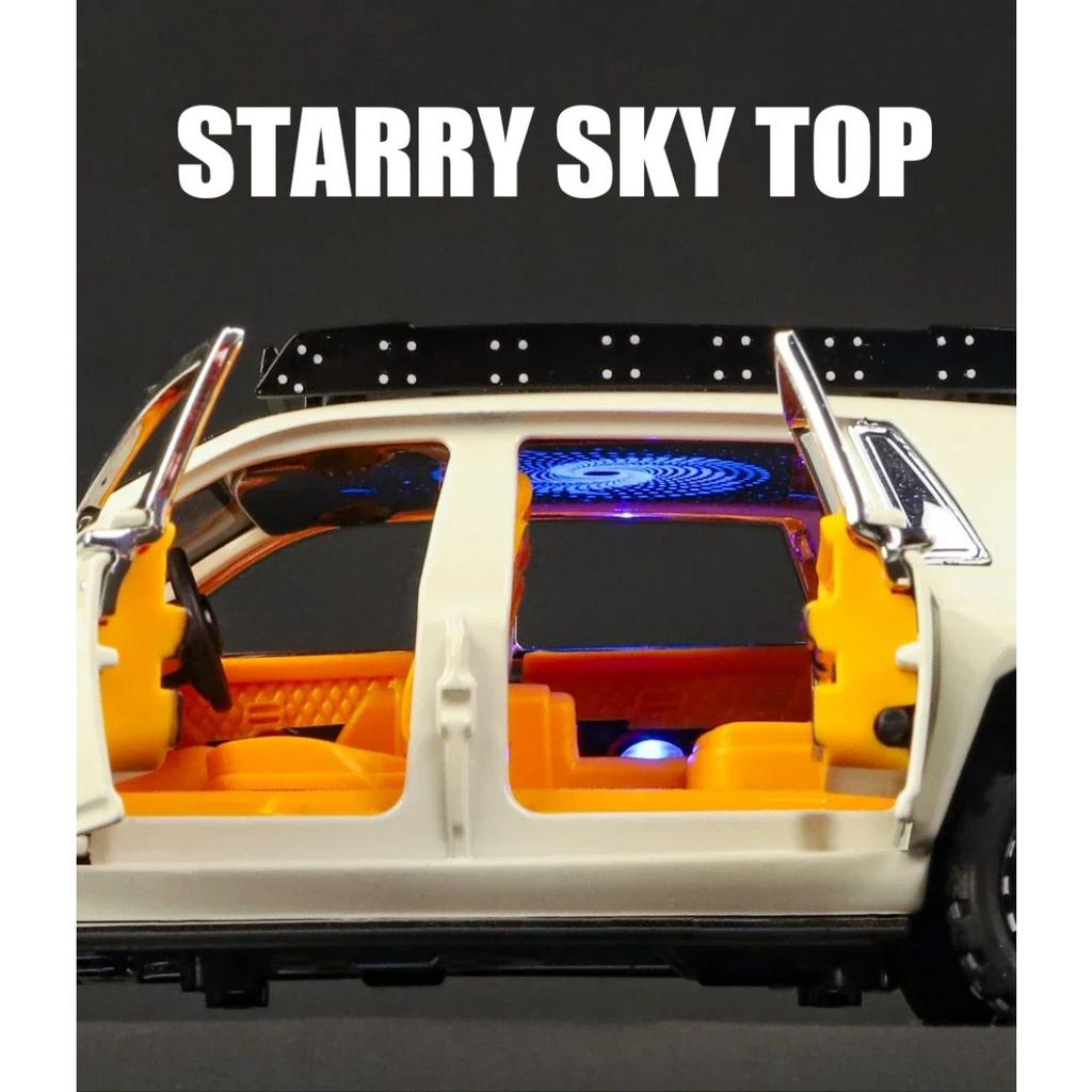 1/32 Rolls-Royce Phantom 6X6 Alloy Car Model Diecasts Metal Toy Off-road Vehicles Model Sound and Light Kids Gifts