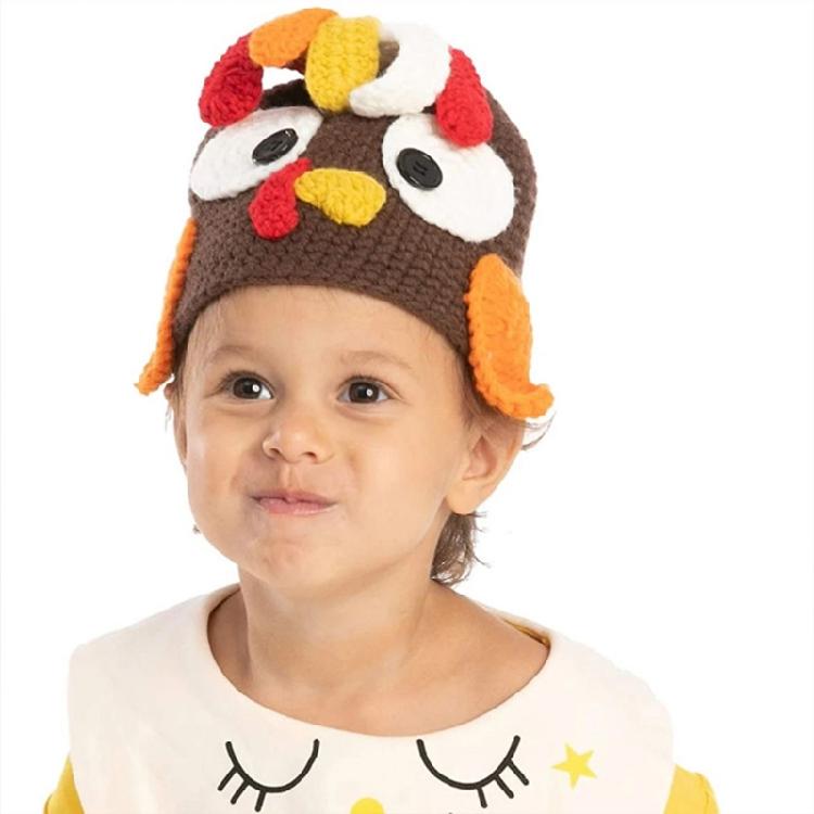 Children Turkey Hat Thanksgiving Kawaii Turkey Hat School Activity Cap Halloween