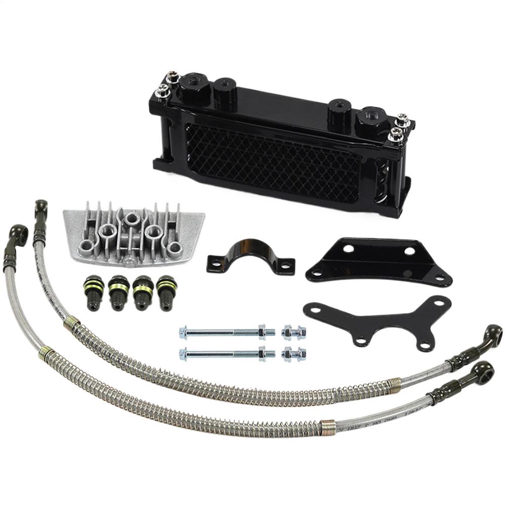 one set Oil Cooler Motorcycle Oil Radiator Gy6 Universal 50cc 80cc 100cc 110cc 125cc Moto Moped Dirt Pit Bike Motocross Cooling
