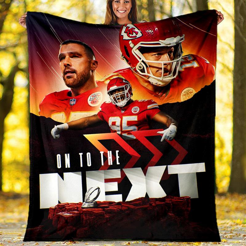 American Football Fleece Printed Flannel Blanket, Warm Soft Throw Sofa Bed Blanket 80cm x 120cm