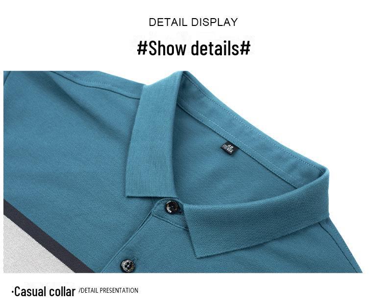 2023 Men's Striped Cotton Polo Shirt with Pony Embroidery