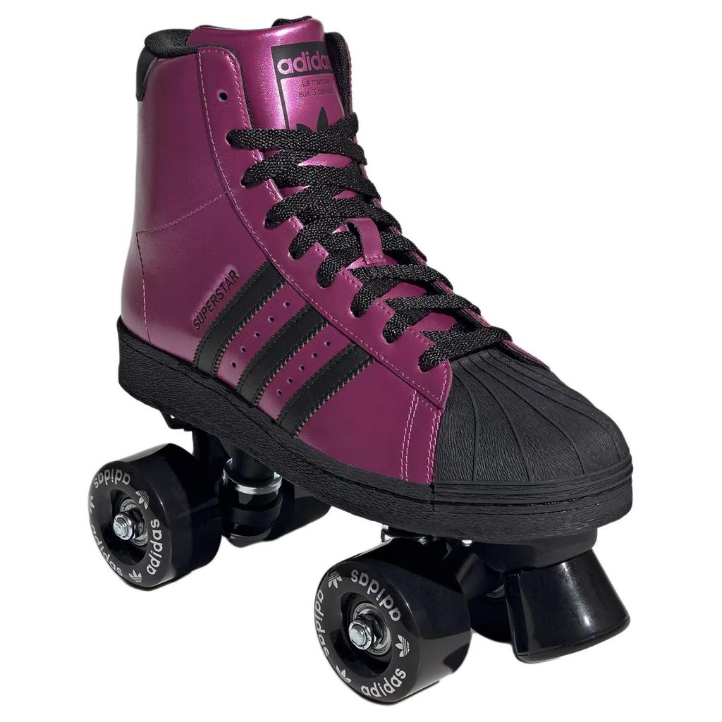 Adidas Originals Superstar 82 Roller Skate Soft Comfortable Wear-Resistant High-Top Lifestyle Casual Shoes Unisex Casual Shoes Pink JH5530