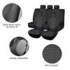 AUTO PLUS High Back Car Seat Covers Universal Size Fit For Most Car SUV PU Leather Spliced With Dot Jacquard Fabric Seat covers