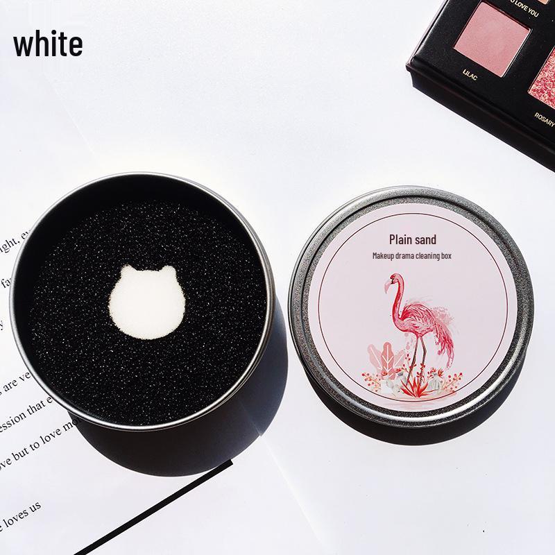 Suxi Makeup Brush Cleaner Box - Eyeshadow Brush Dry Cleaning Sponge