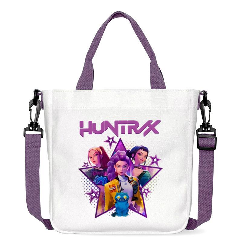 Anime Cartoon Print Office Worker Commuter Portable Messenger Bag Student Large Capacity Casual Handbag