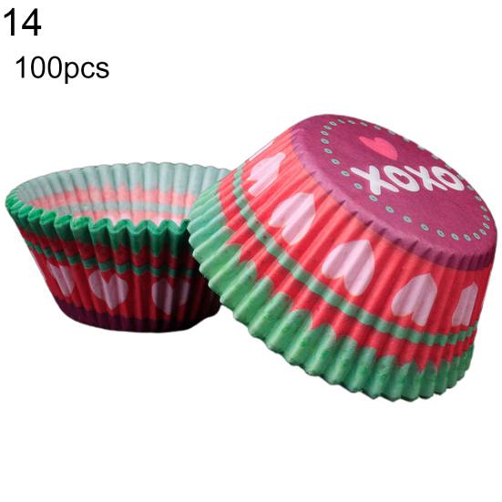 100Pcs Lovely Cupcake Cake Liner Baking Cup Muffin Dessert Holder Kitchen Decor